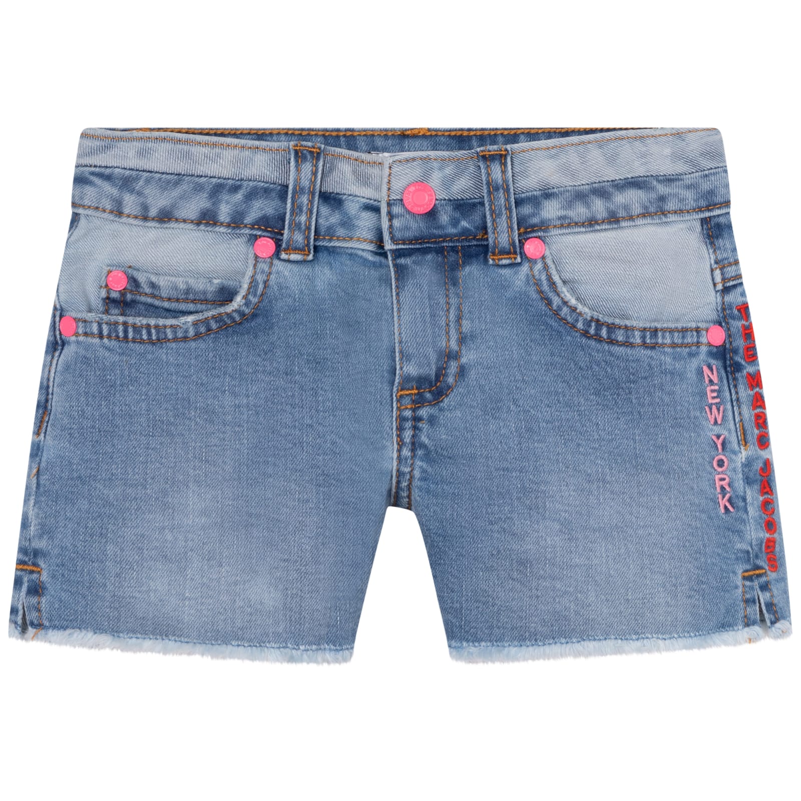 Marc Jacobs Denim Shorts With Embossed Logo