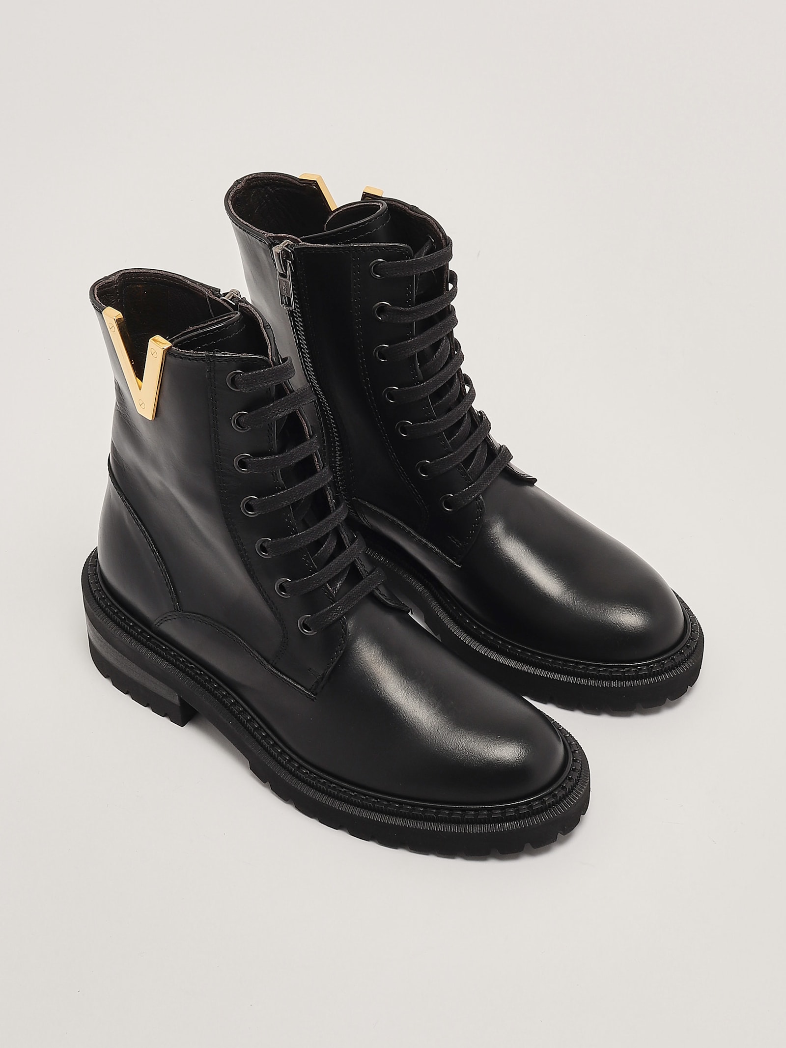 Shop Via Roma 15 Leather Boots In Nero