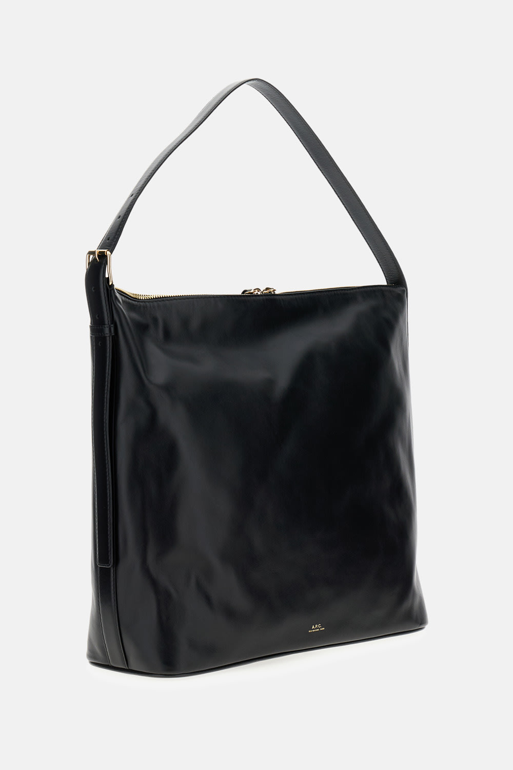 Apc A.p.c. Women Vera Leather Shoulder Bag In Black