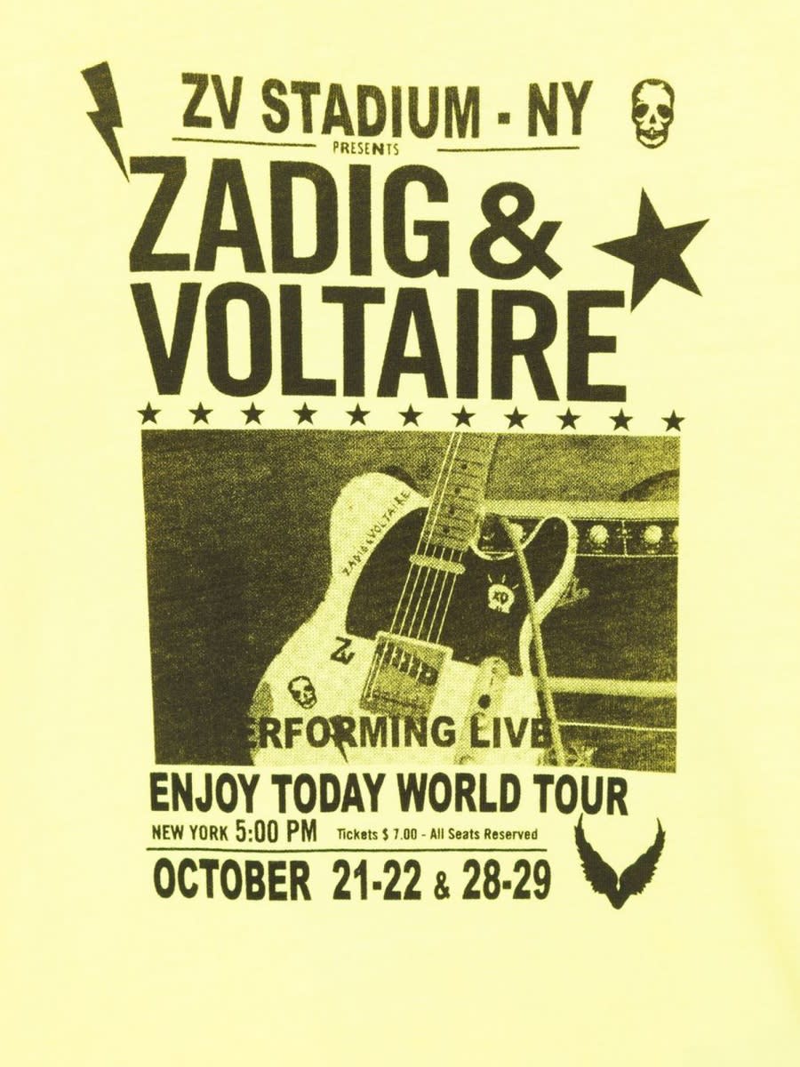 Shop Zadig &amp; Voltaire Short-sleeved T-shirt In Yellow