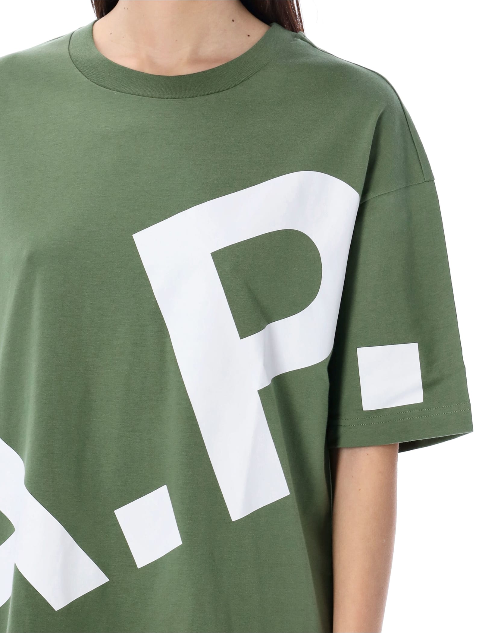 Shop Apc Lisandre T-shirt In Gray/green