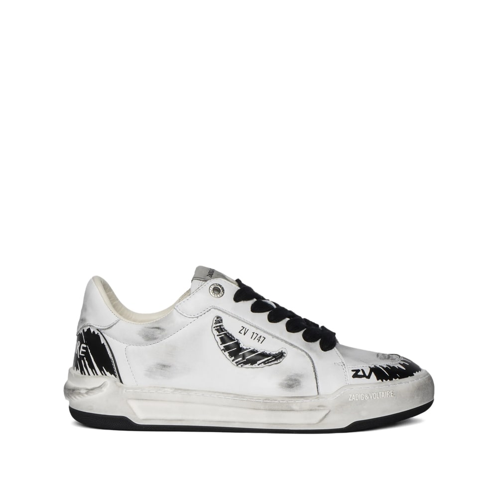 Zadig & Voltaire Fly Wings Sneakers In White
