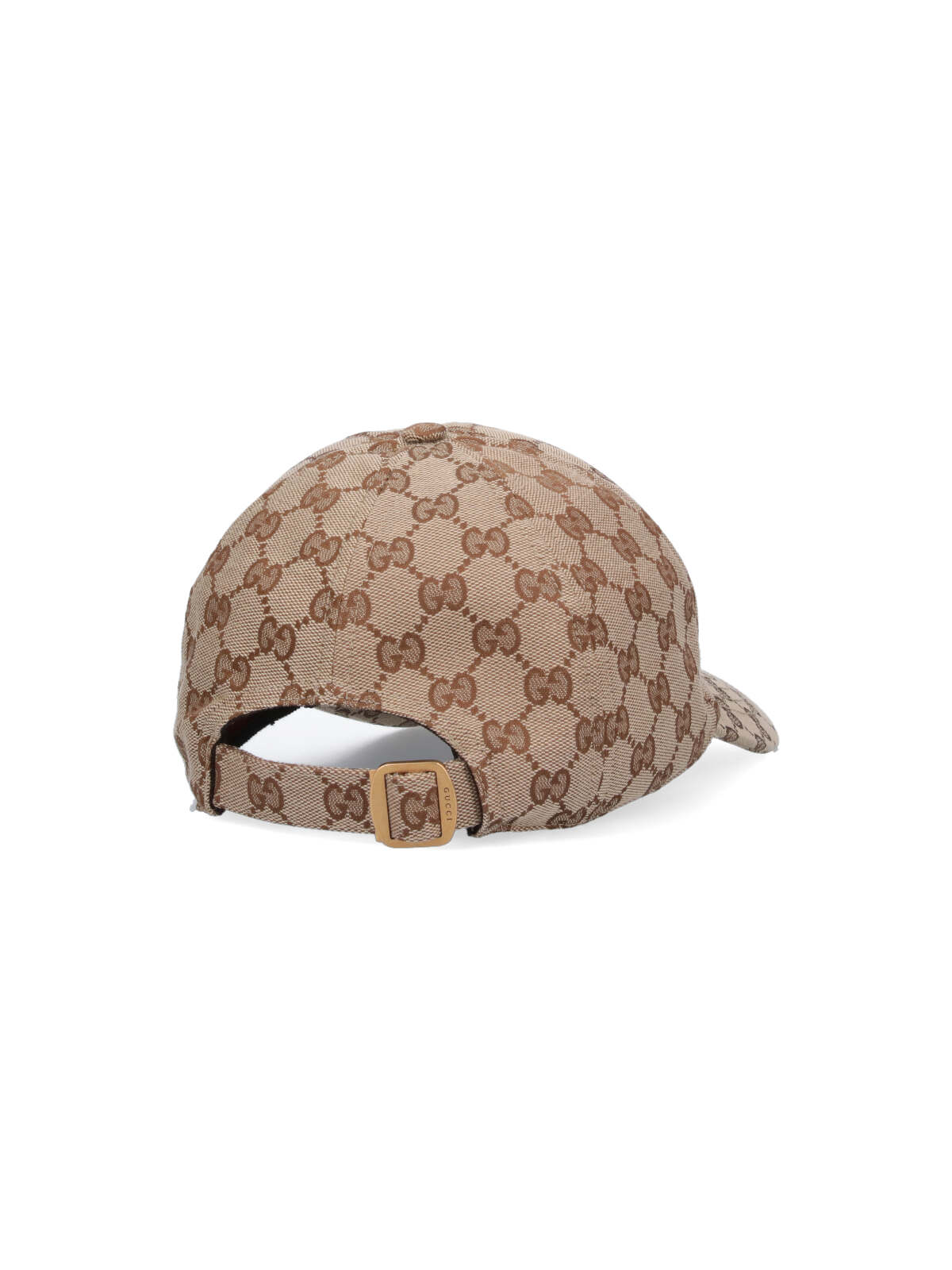 Gucci Men Beige And Ebony Baseball Cap With Web Detail In Gg Supreme Canvas Man In Brown