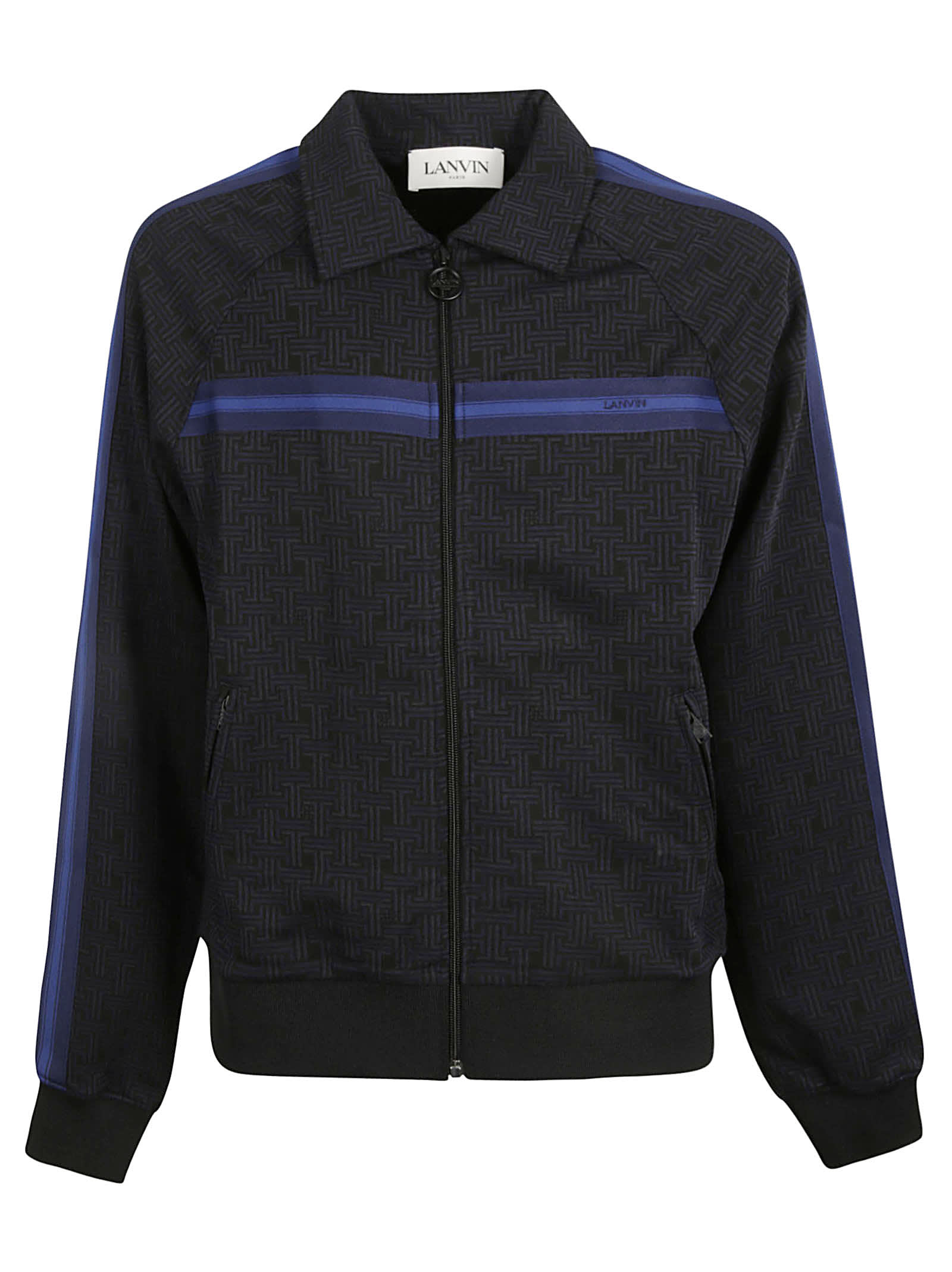Lanvin Stripe Patch Zipped Jacket