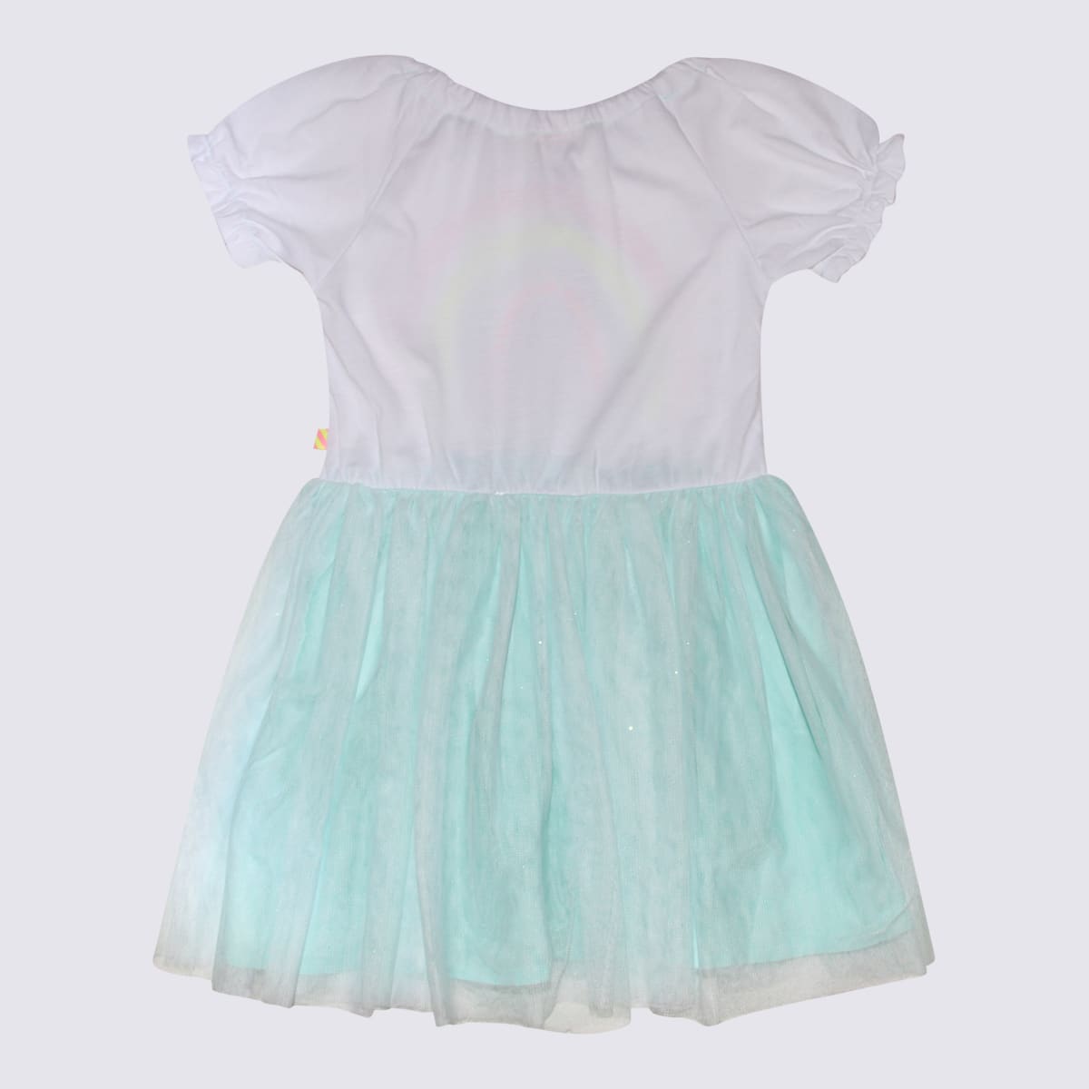 Shop Billieblush White Multicolour Viscose Blend Dress