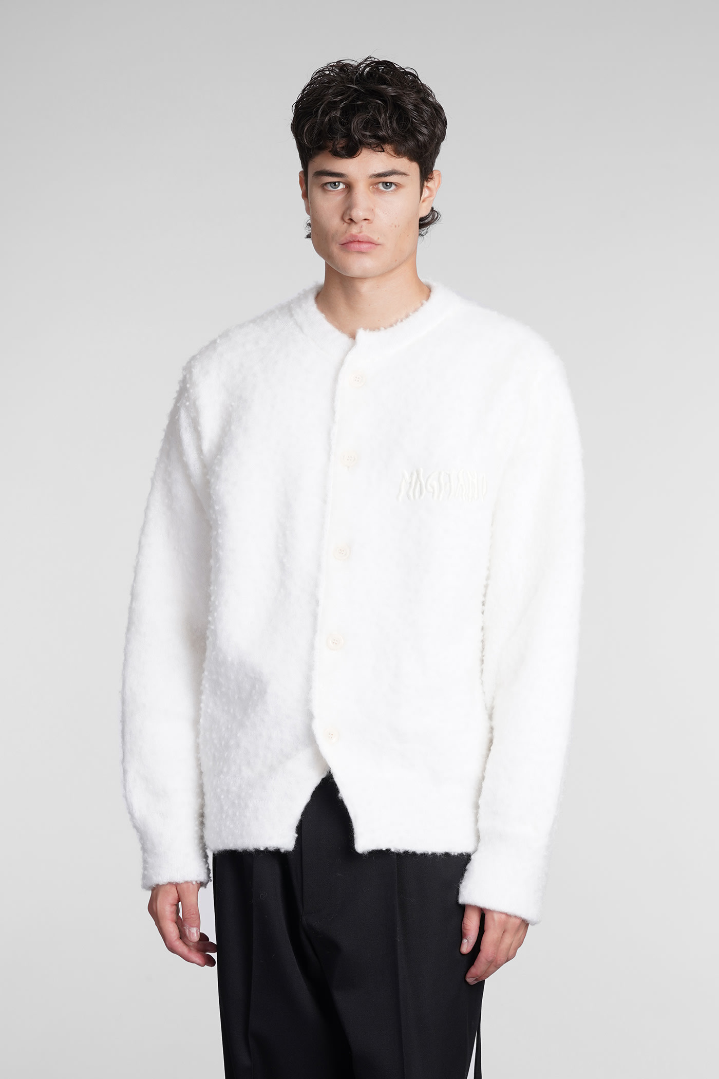 Magliano Cardigan In White Wool