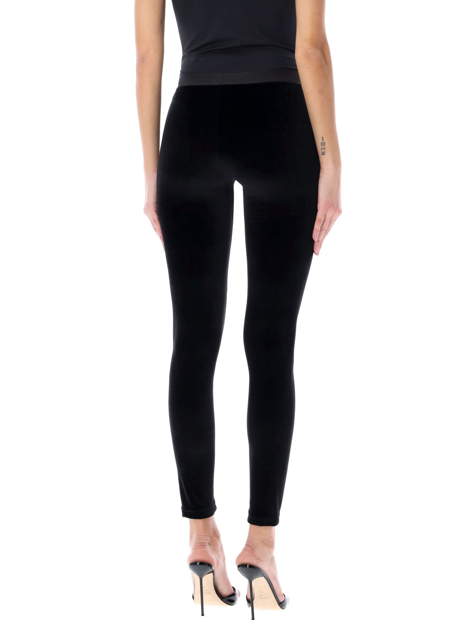 Tom Ford Branded Leggings In Black