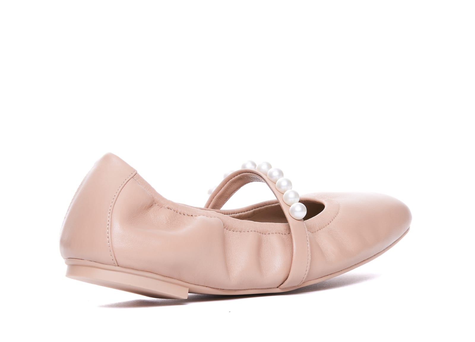 Shop Stuart Weitzman Goldie Ballets In Pink