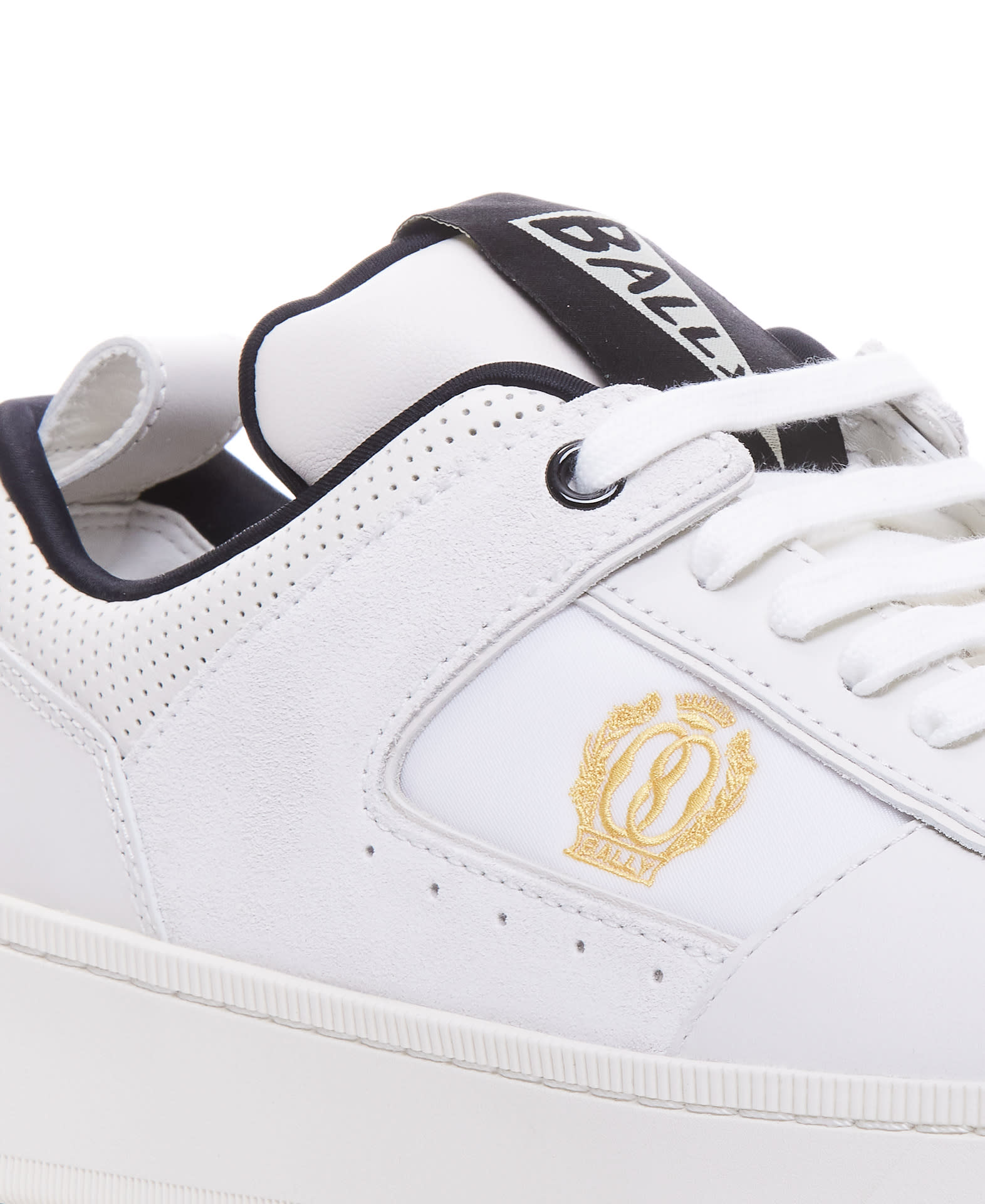 Shop Bally Raise Sneakers In White