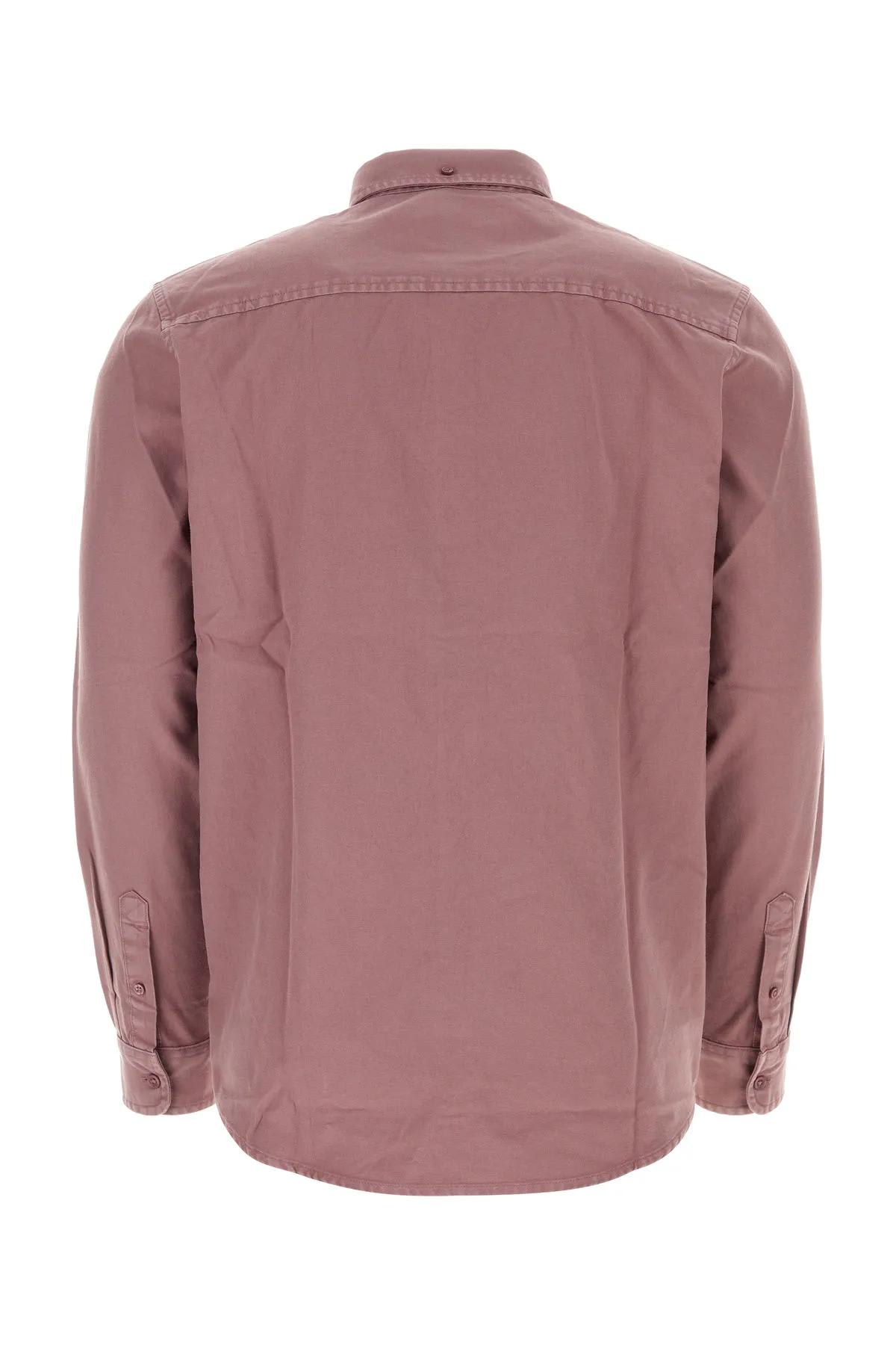 Shop Carhartt Antiqued Pink Cotton L/s Bolton Shirt In Malva