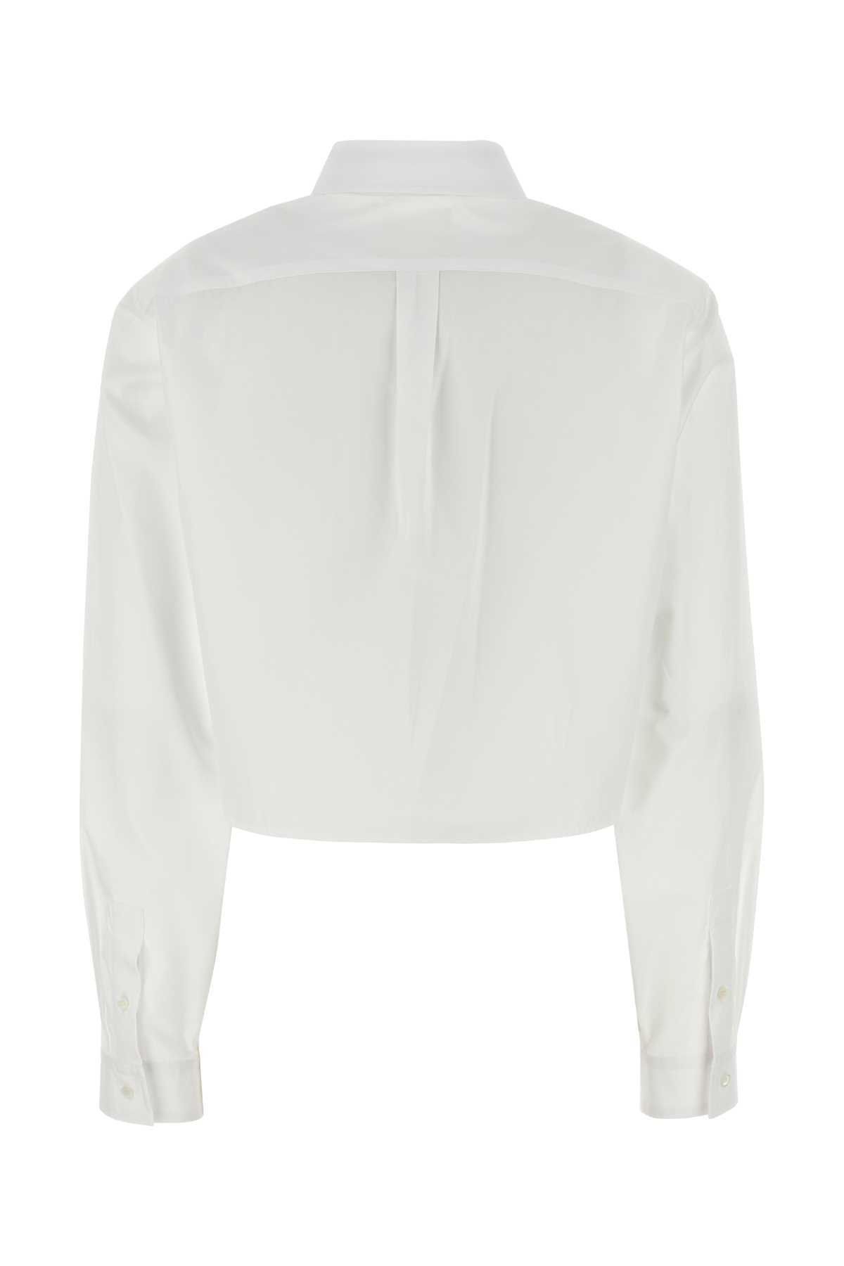 Shop Givenchy White Poplin Shirt