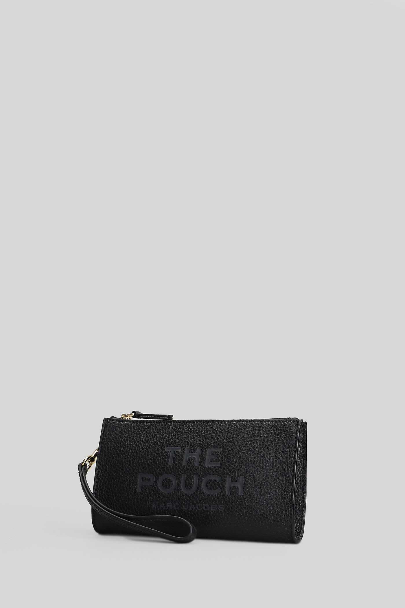 Marc Jacobs The Pouch Clutch In Black Leather In Black