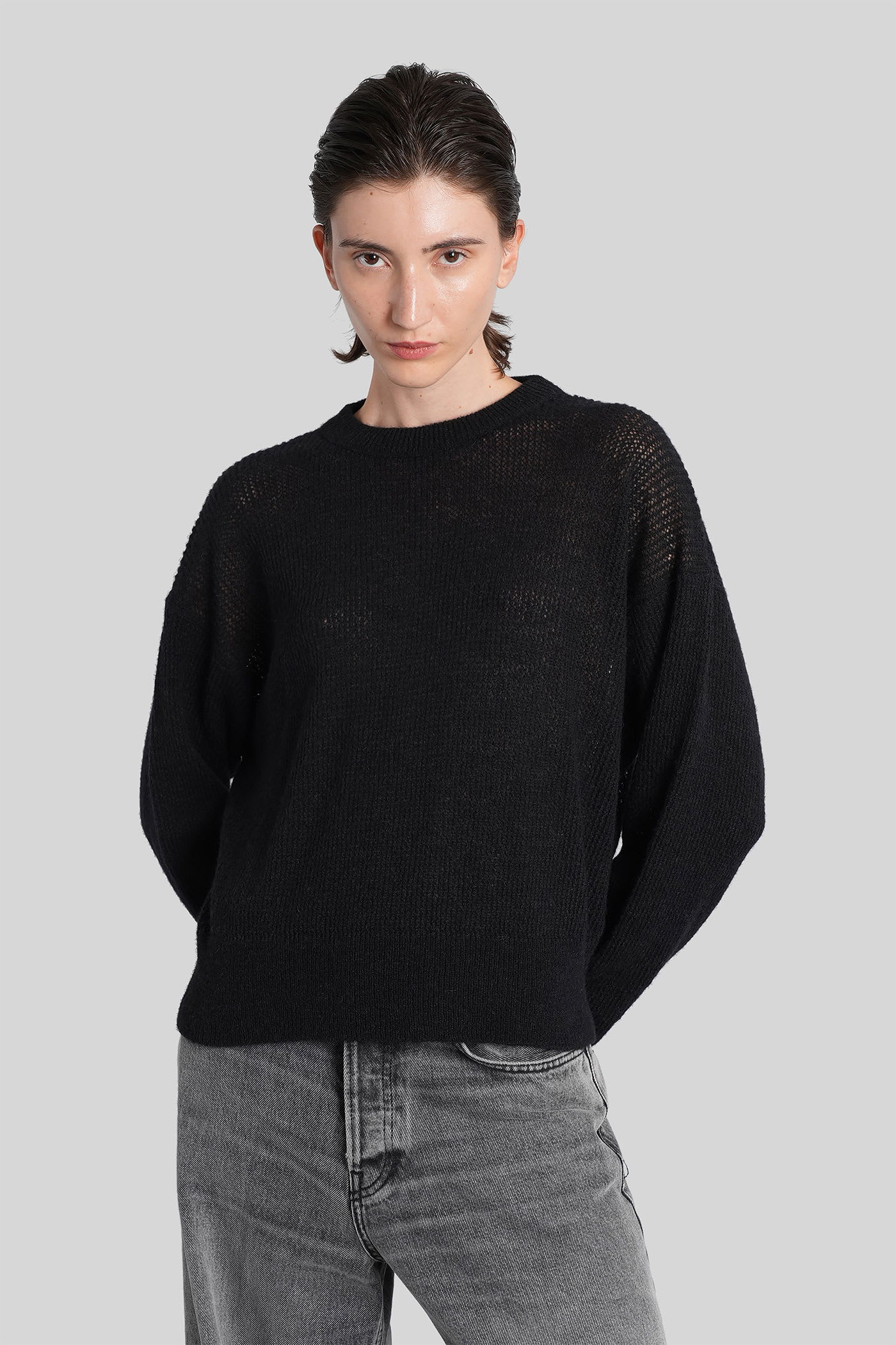 Haikure Blair Knitwear In Black Wool In Brown