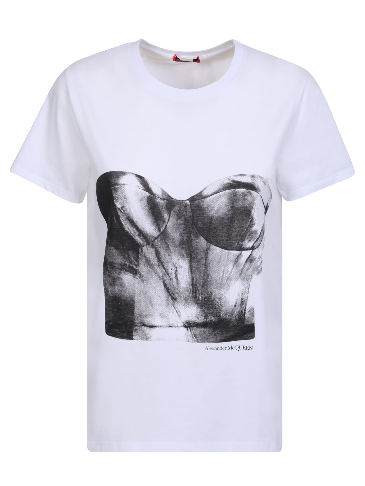 Alexander McQueen Bustier Print T-shirt