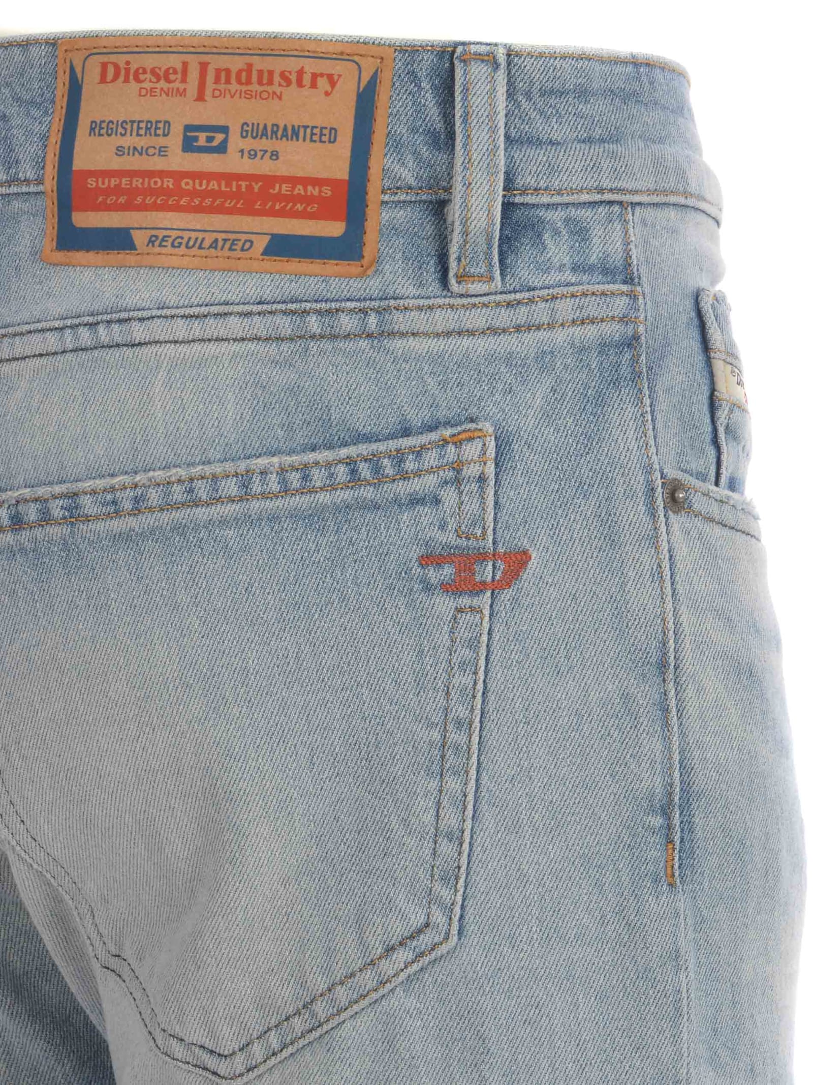 Shop Diesel Jeans  Strukt Made Of Denim In Denim Chiaro