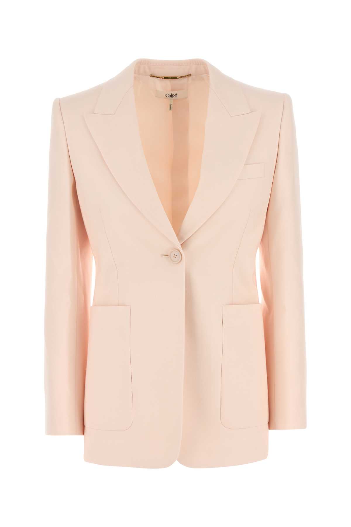 Chloé Pastel Pink Wool Blazer