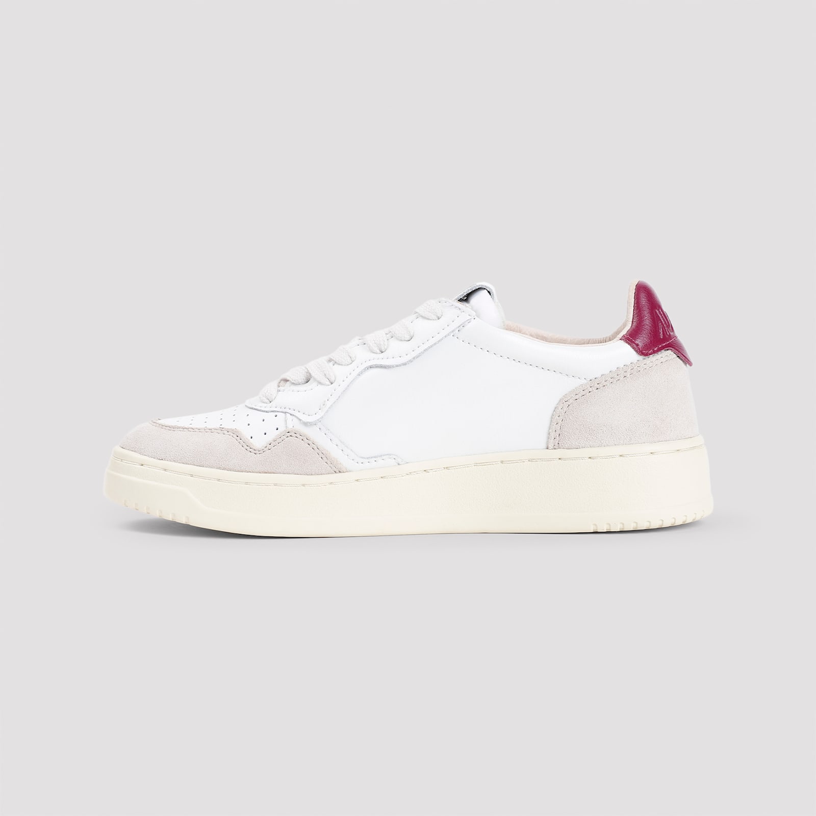 Shop Autry Medalist Suede Sneakers In Wht Rspb Rad