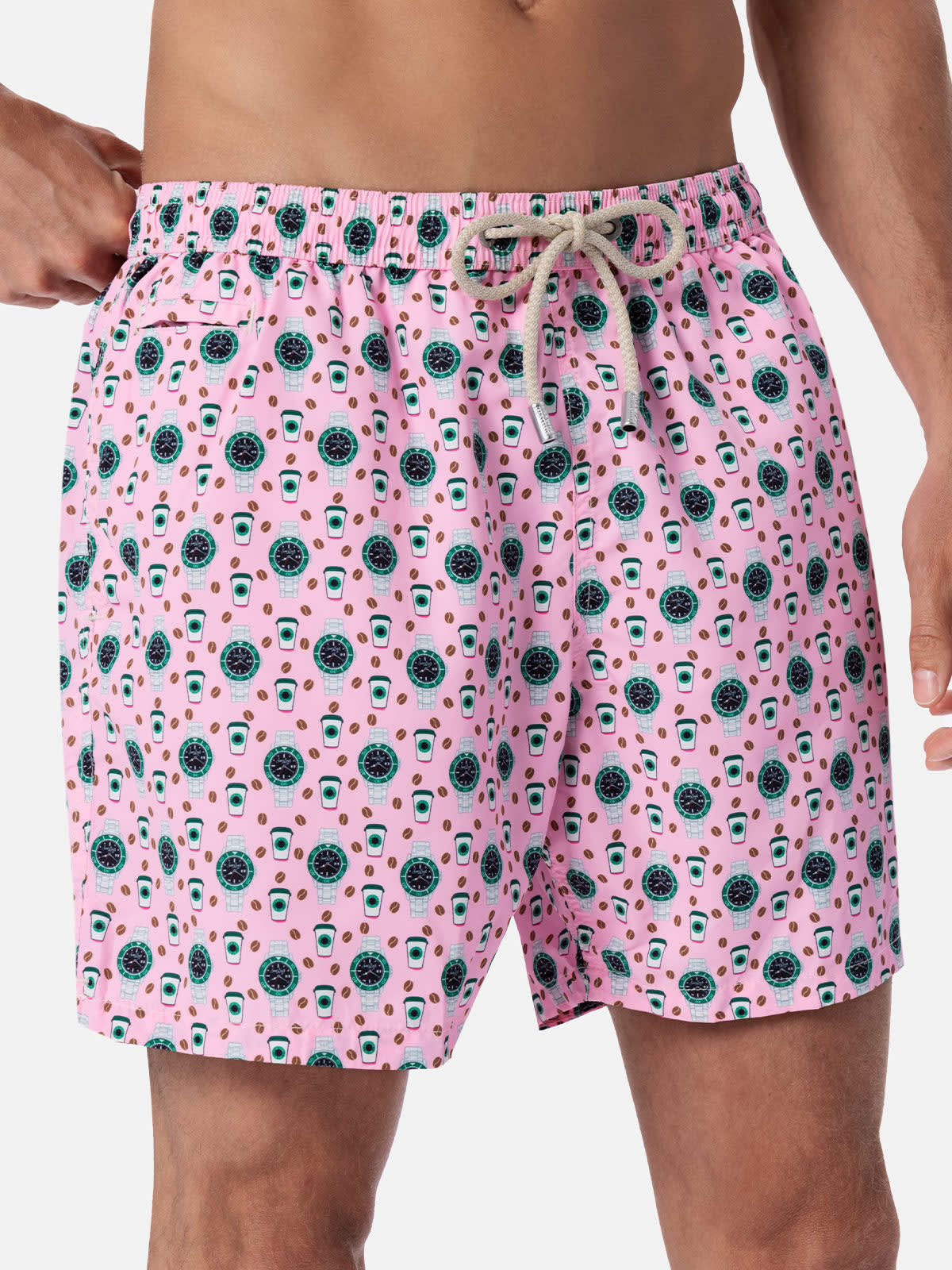 Mc2 Saint Barth Swim Trunk In Pink