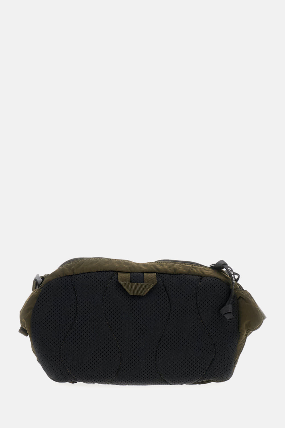 C.p. Company Functional Nylon Belt Bag With Prominent Logo In Green