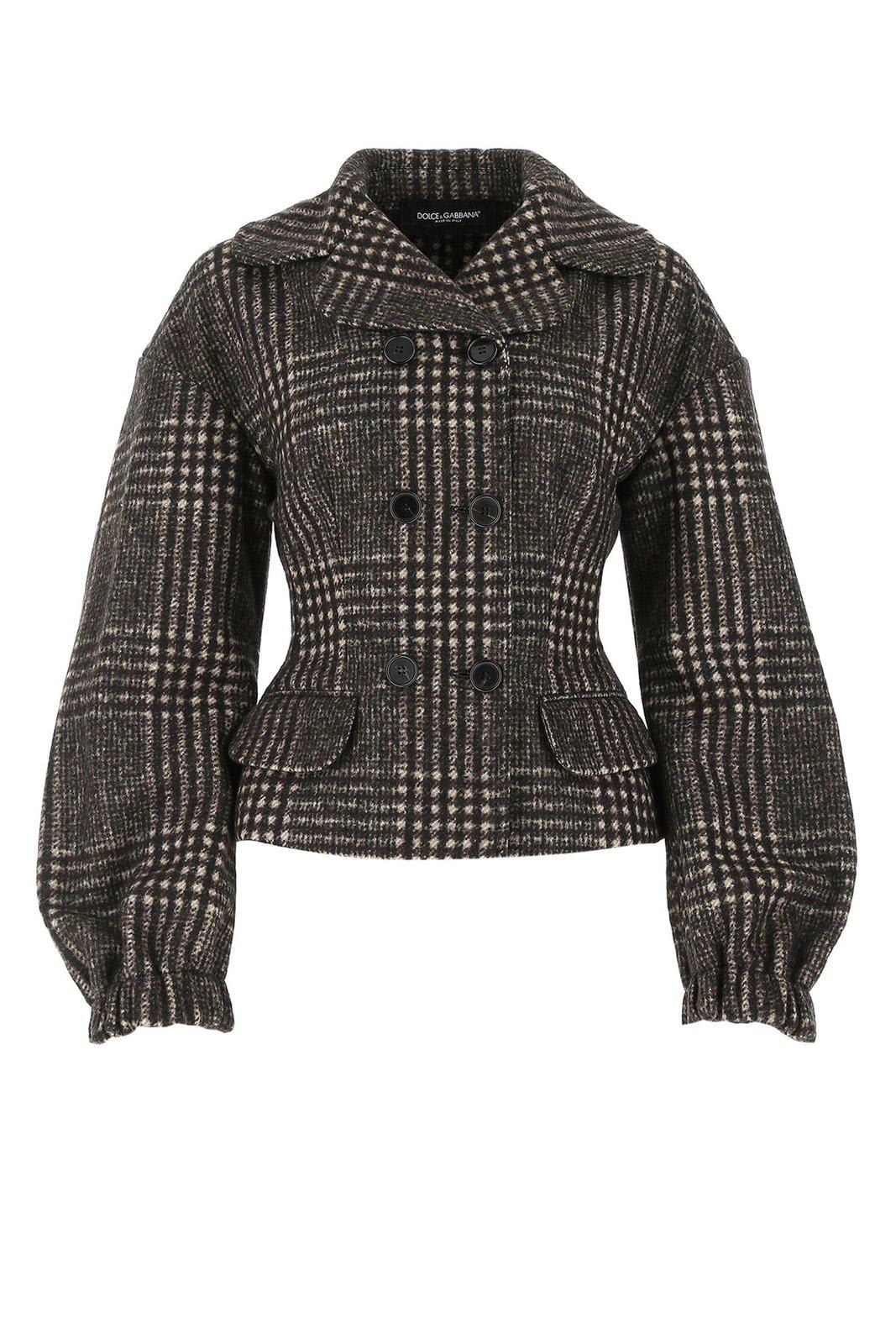 Dolce & Gabbana Checked Buttoned Jacket