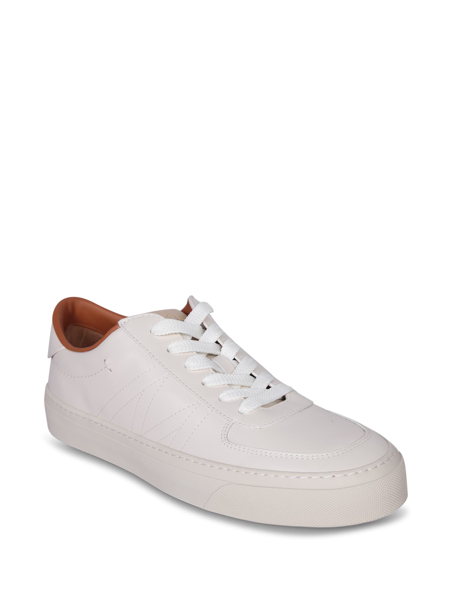 Shop Moncler Monclub Low White Sneakers