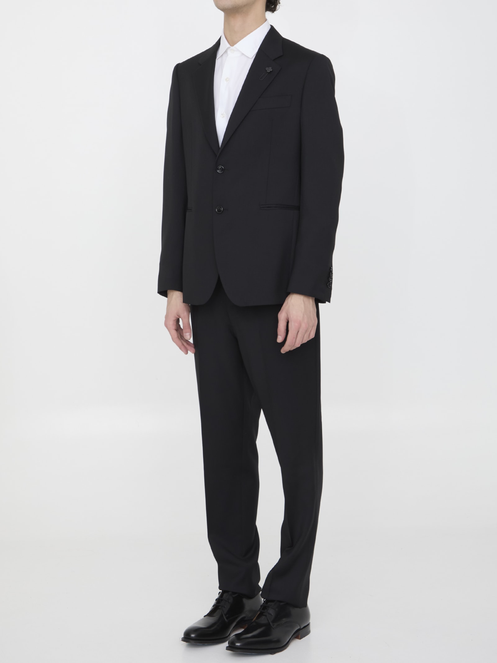 Shop Lardini Two-piece Suit In Black