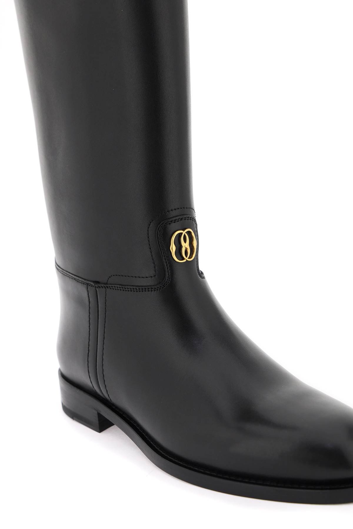 Shop Bally Leather Huntington Boots In Black (black)