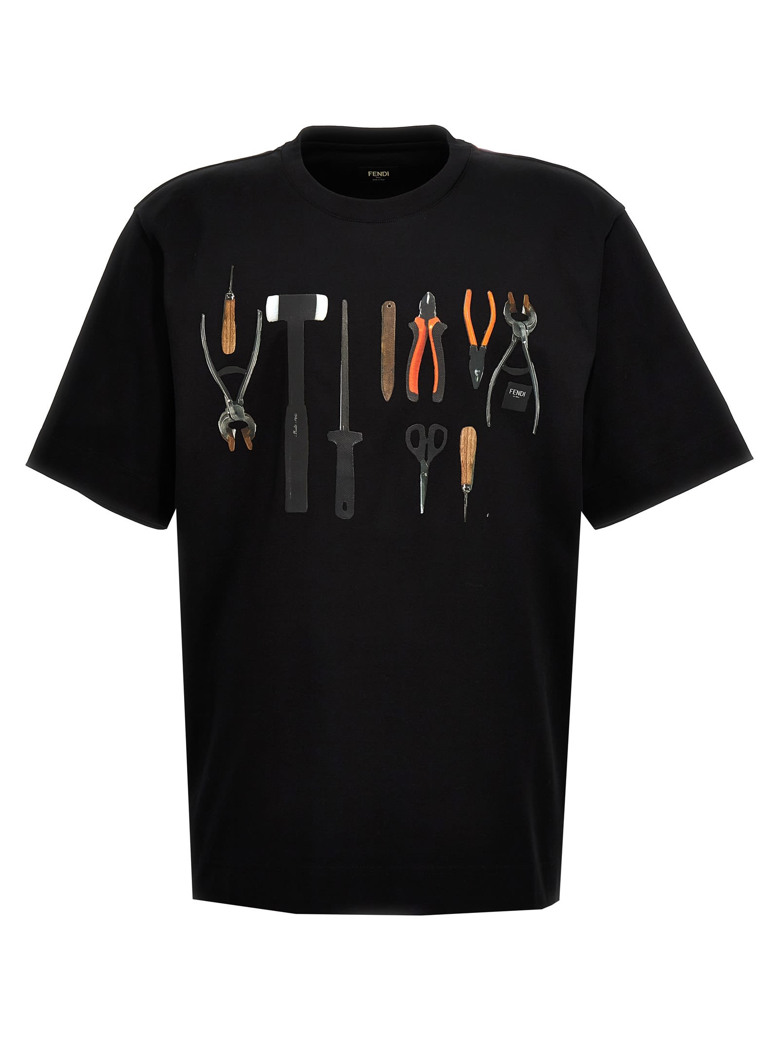 Shop Fendi Tools T-shirt In Black