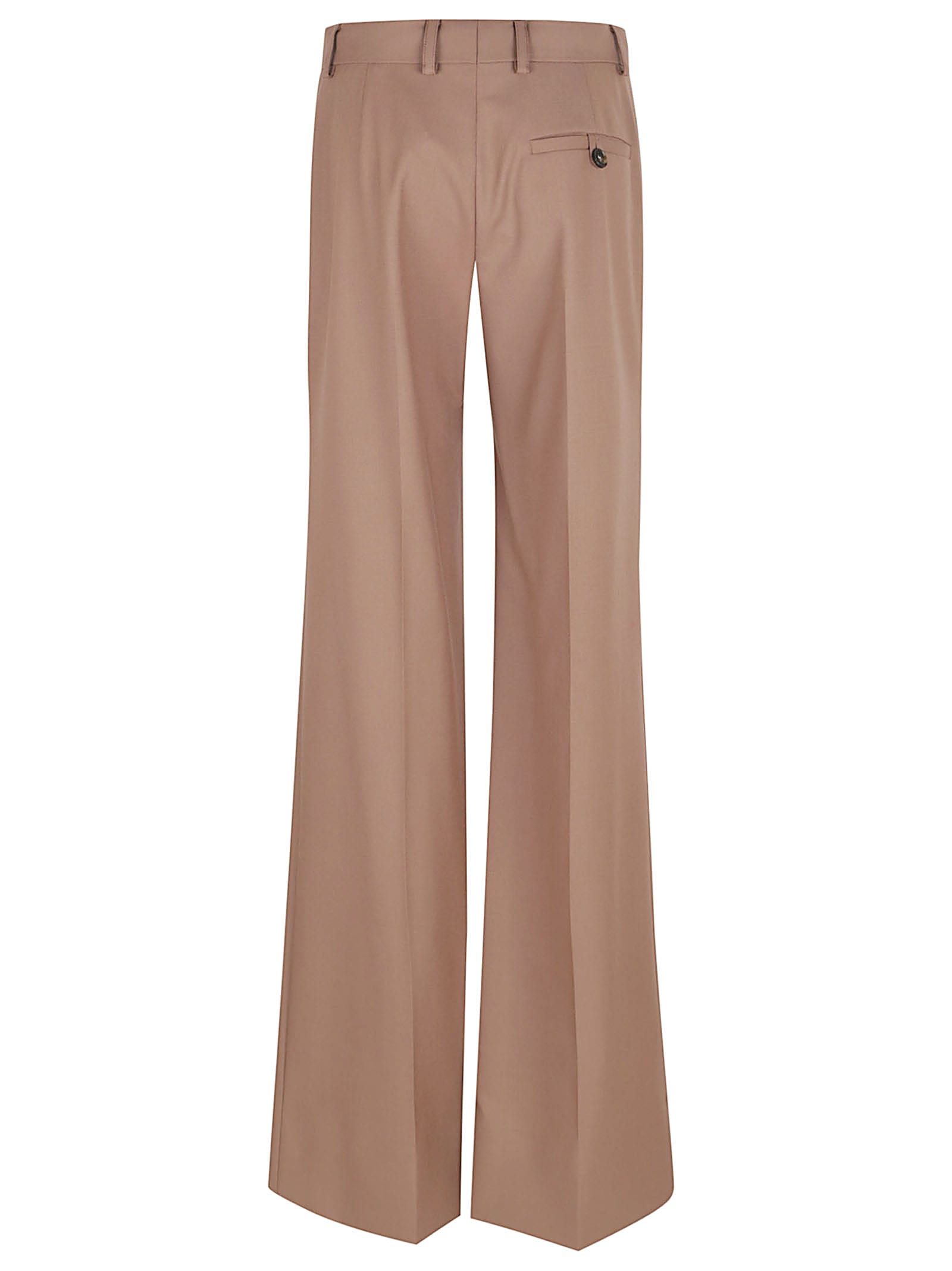 Stella Mccartney Canvas Tailoring Flared Trouser In Nude