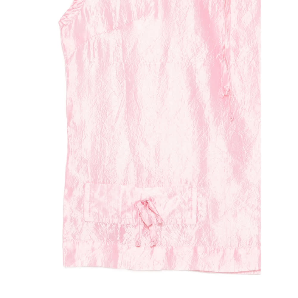 Gimaguas Twiggy Ribbon-detail Top In Pink