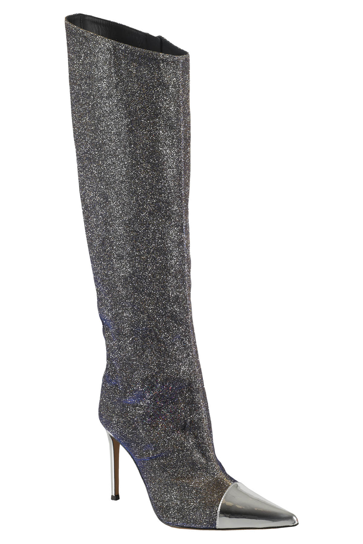 Shop Alexandre Vauthier High Boots In Acciaio