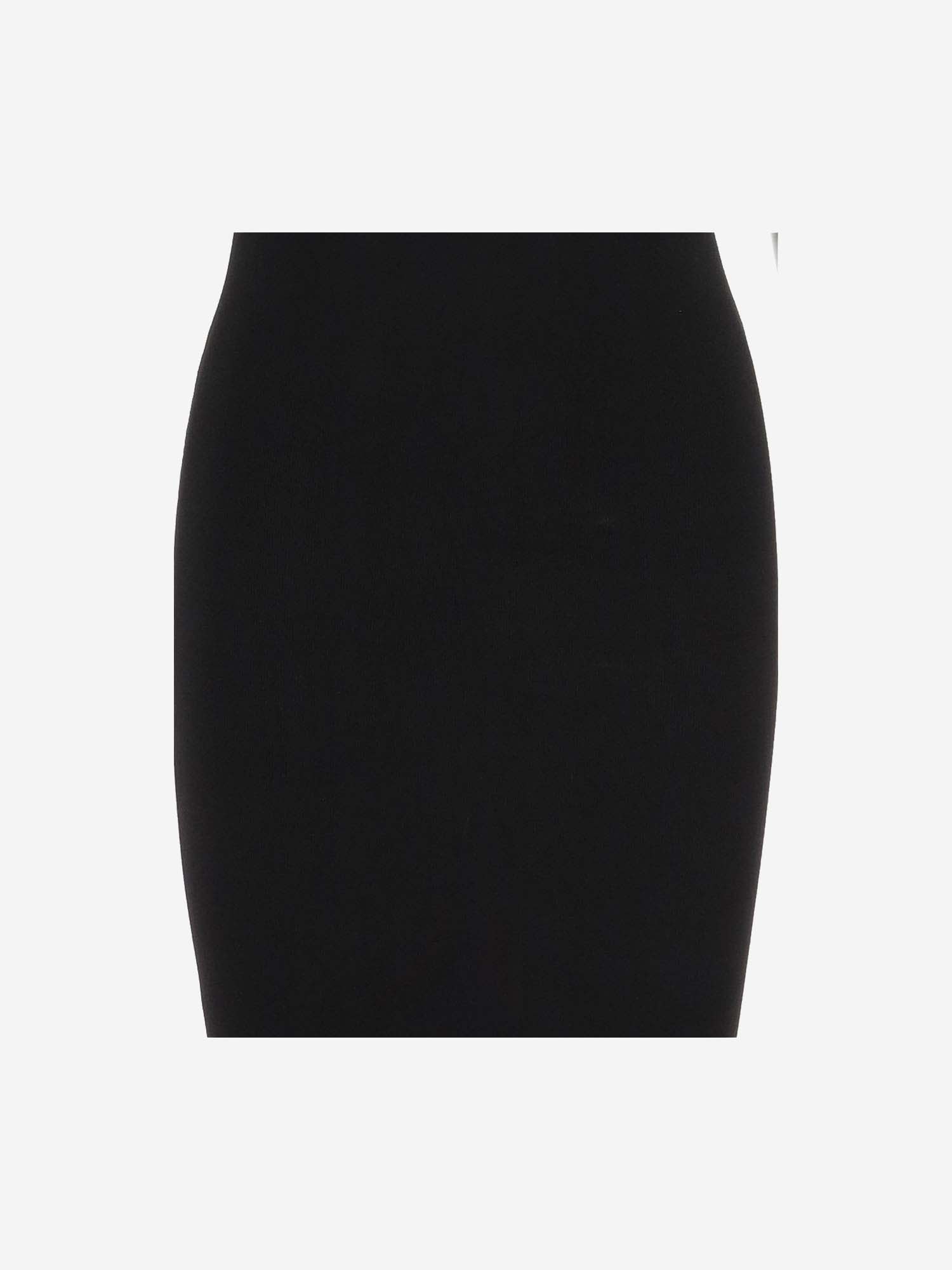 Shop Michael Kors Viscose Blend Longuette Dress In Black
