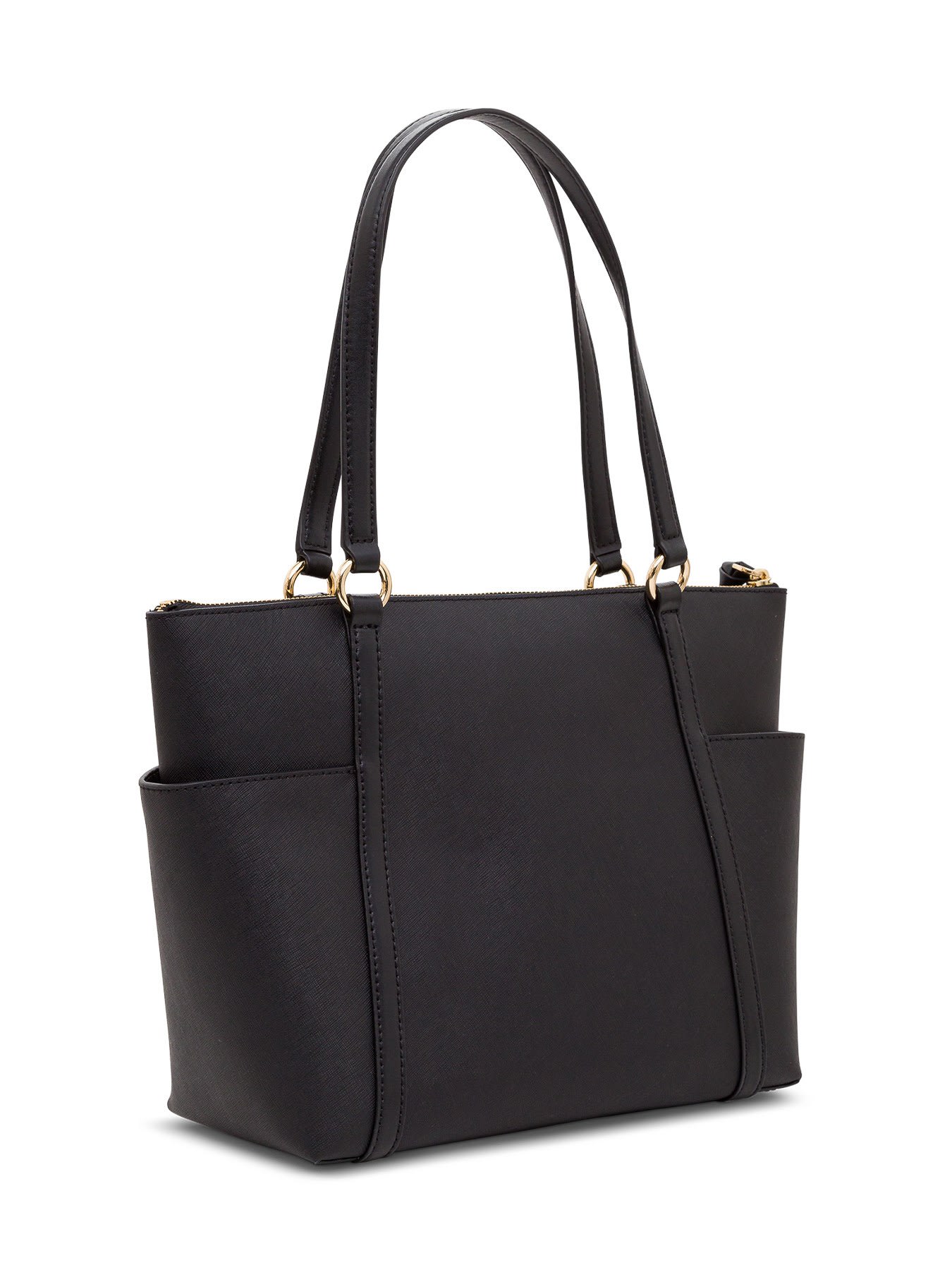 Shop Michael Kors Nomad Shopper Medium Bag In Black