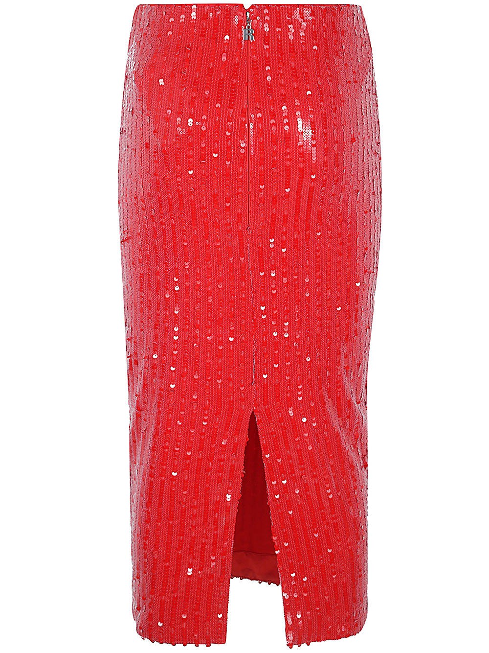 Shop Rotate Birger Christensen Sequins Pencil Skirt In Racing Red