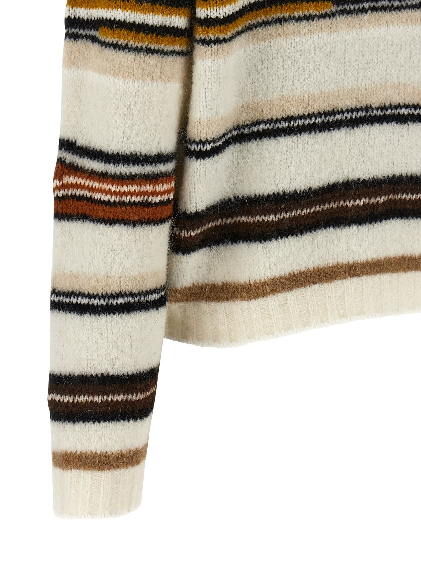 Missoni Stripes Intarsia Sweater Sweaters And Cardigans White In Multi