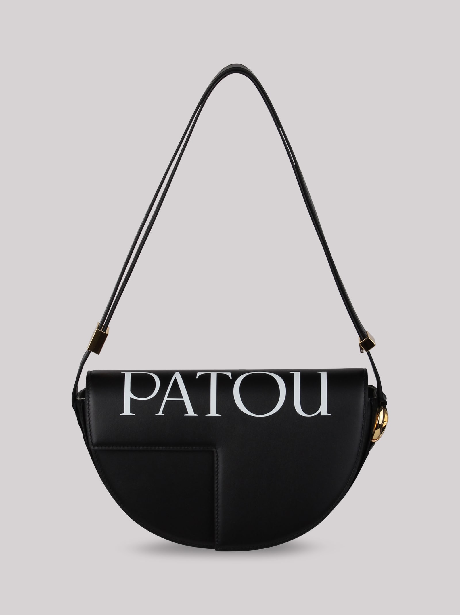 Shop Patou Logo-print Leather Bag