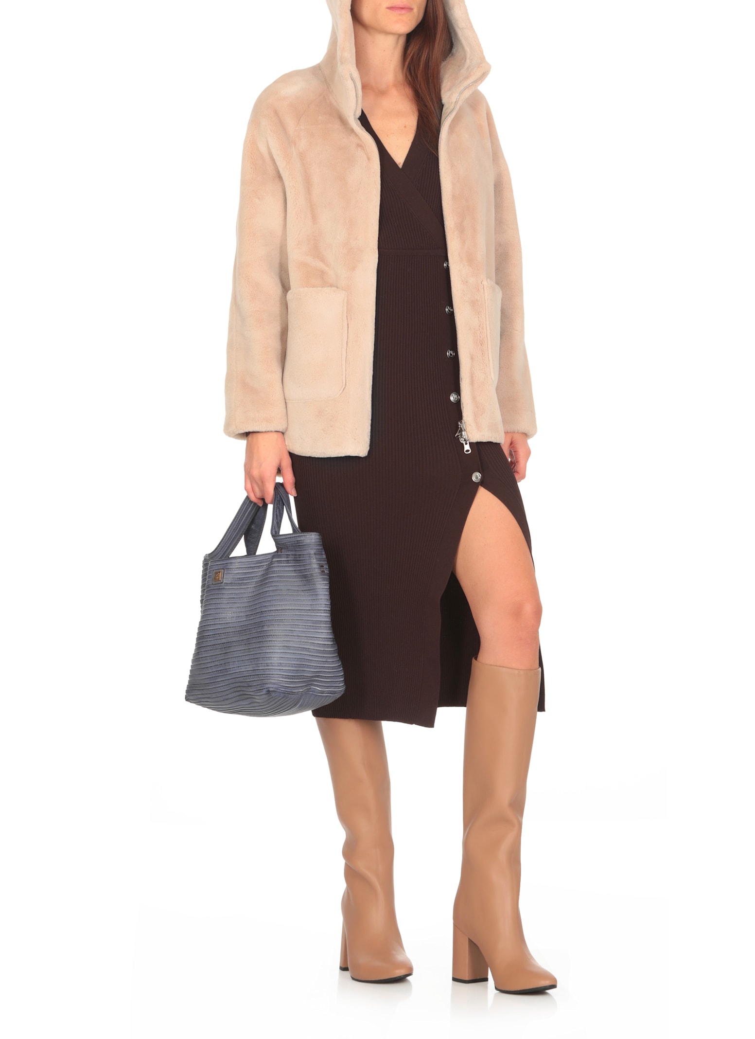 Shop Betta Corradi Reversible Velvet Jacket In Beige