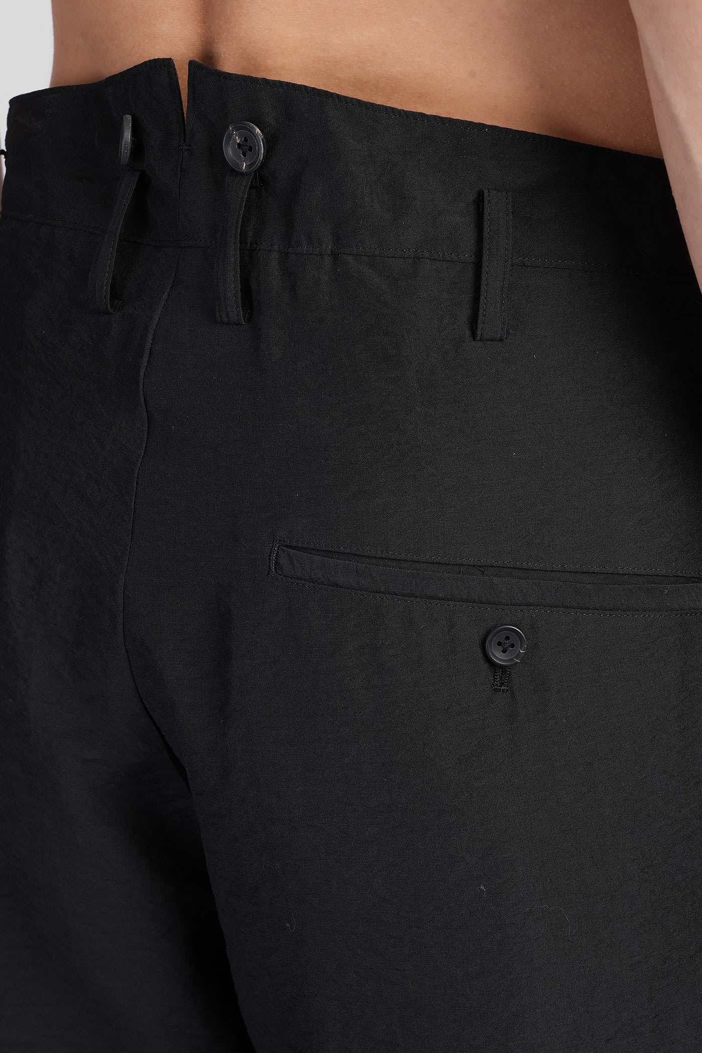 Yohji Yamamoto Drop-crotch Track Pants In Black