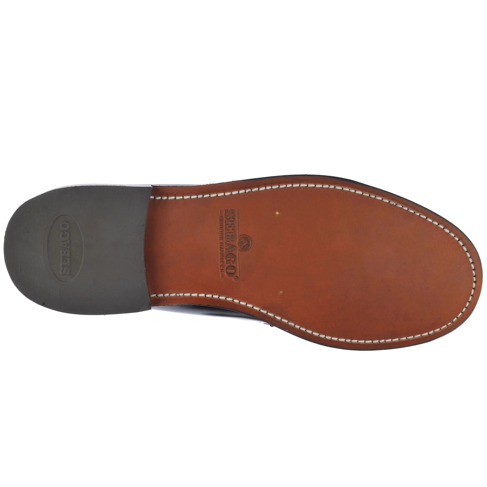 Sebago Man Loafers Burgundy Size 9 Soft Leather In Black