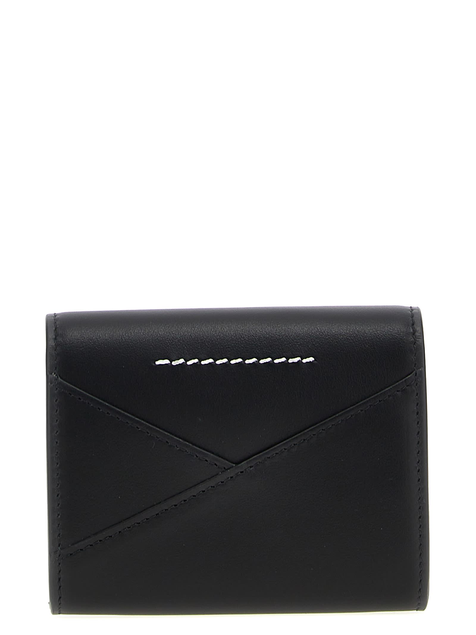 Shop Mm6 Maison Margiela Japanese 6 Flap Wallet In Black