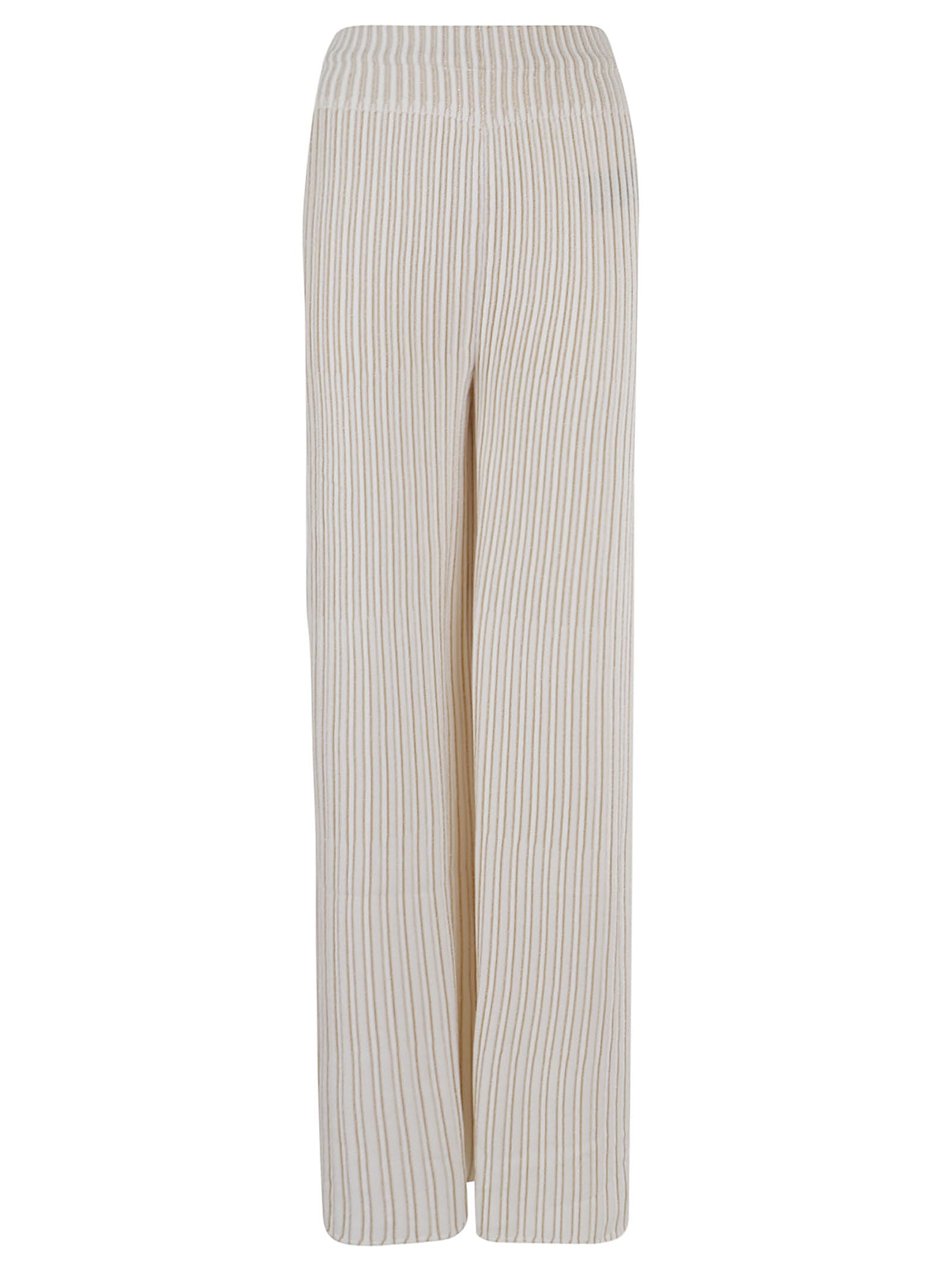 BALMAIN HW RIBBED KNIT LARGE PANTS