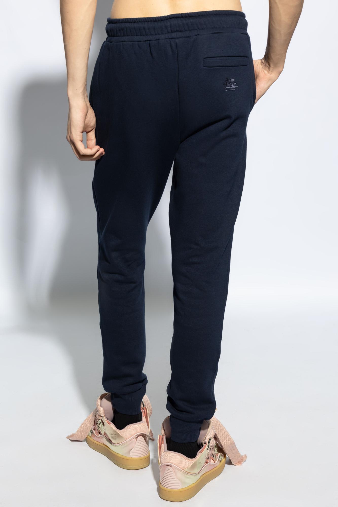 Shop Etro Sweatpants In Blue