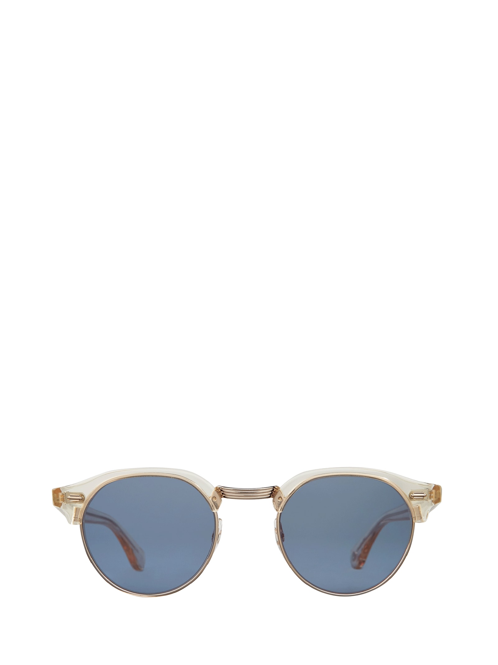 Garrett Leight Oakwood Sun Pure Glass-gold/navy Sunglasses