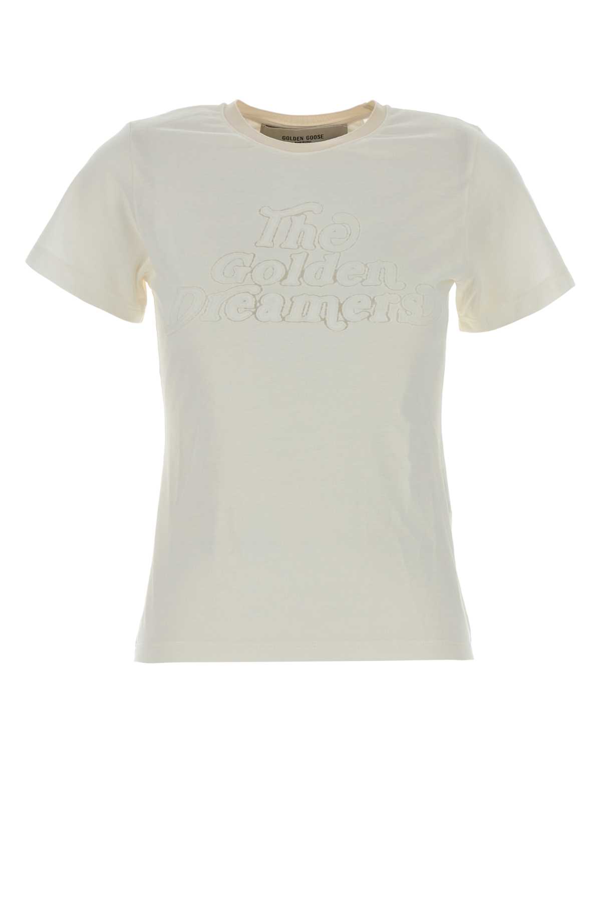 Golden Goose Journey Ws Slim Long T-s In Neutral