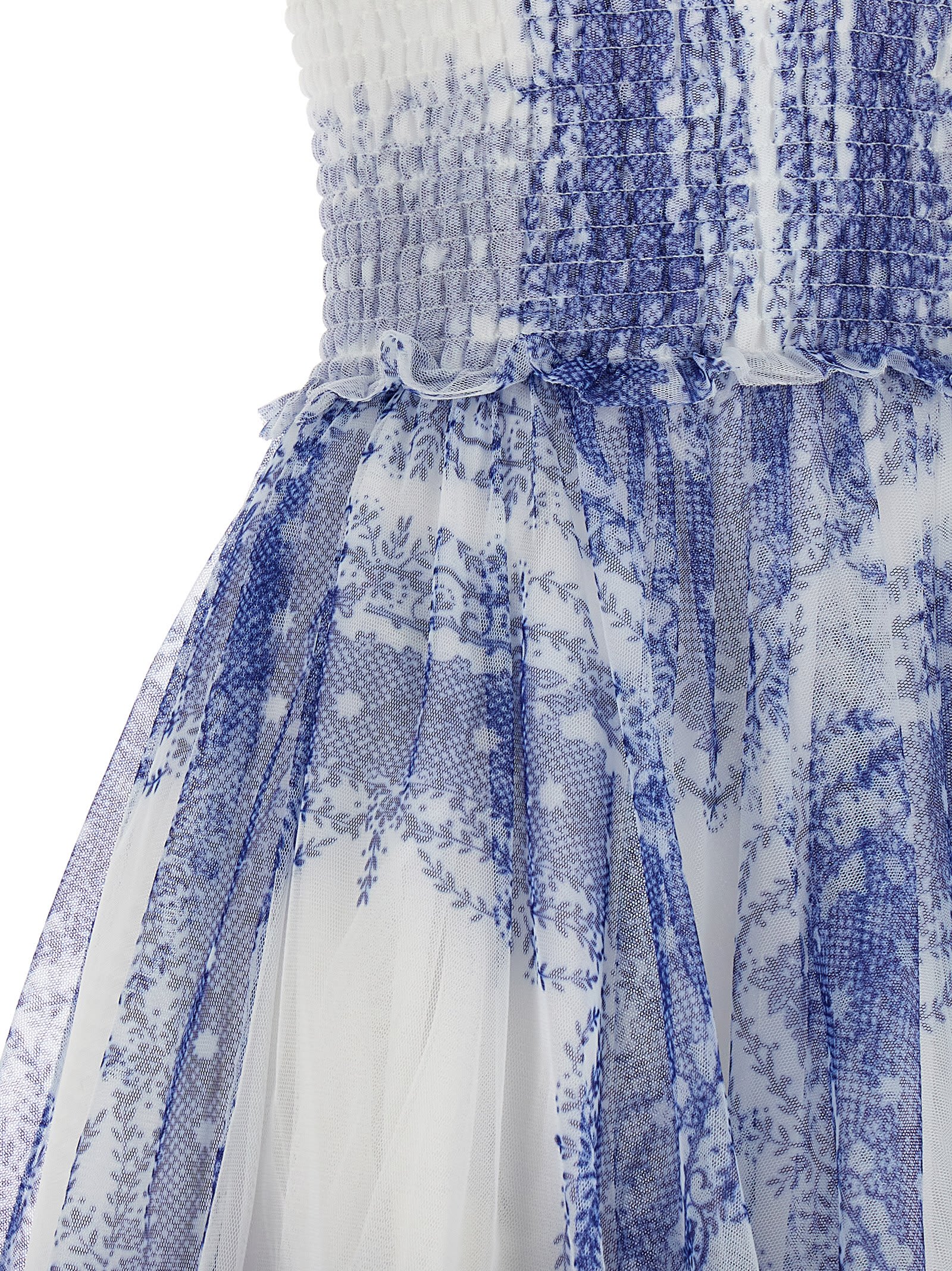 Shop Philosophy Di Lorenzo Serafini All Over Print Dress In Light Blue