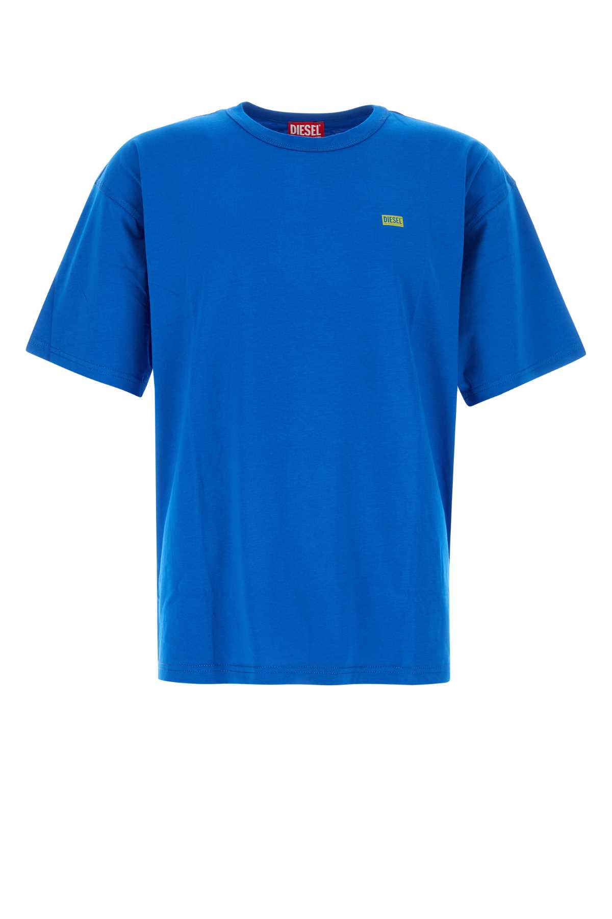 Diesel Cotton Crew Neck T-shirt With Short Sleeves In 89r