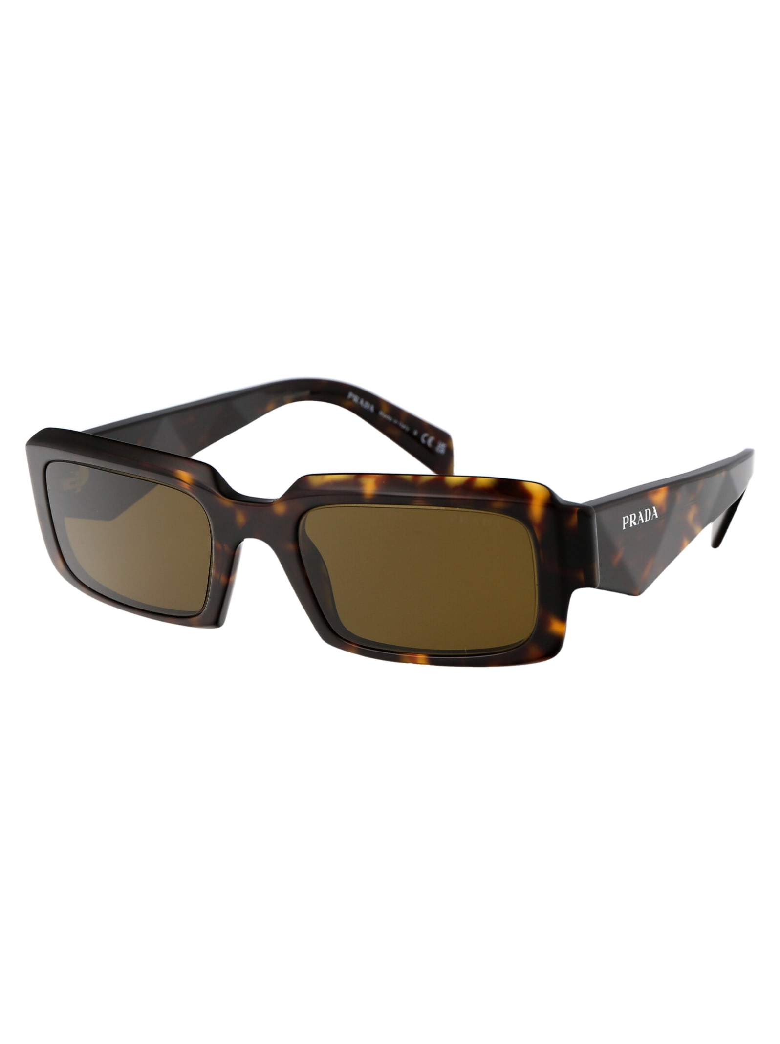 Shop Prada 0pr 27zs Sunglasses In 19j09z Loden/black