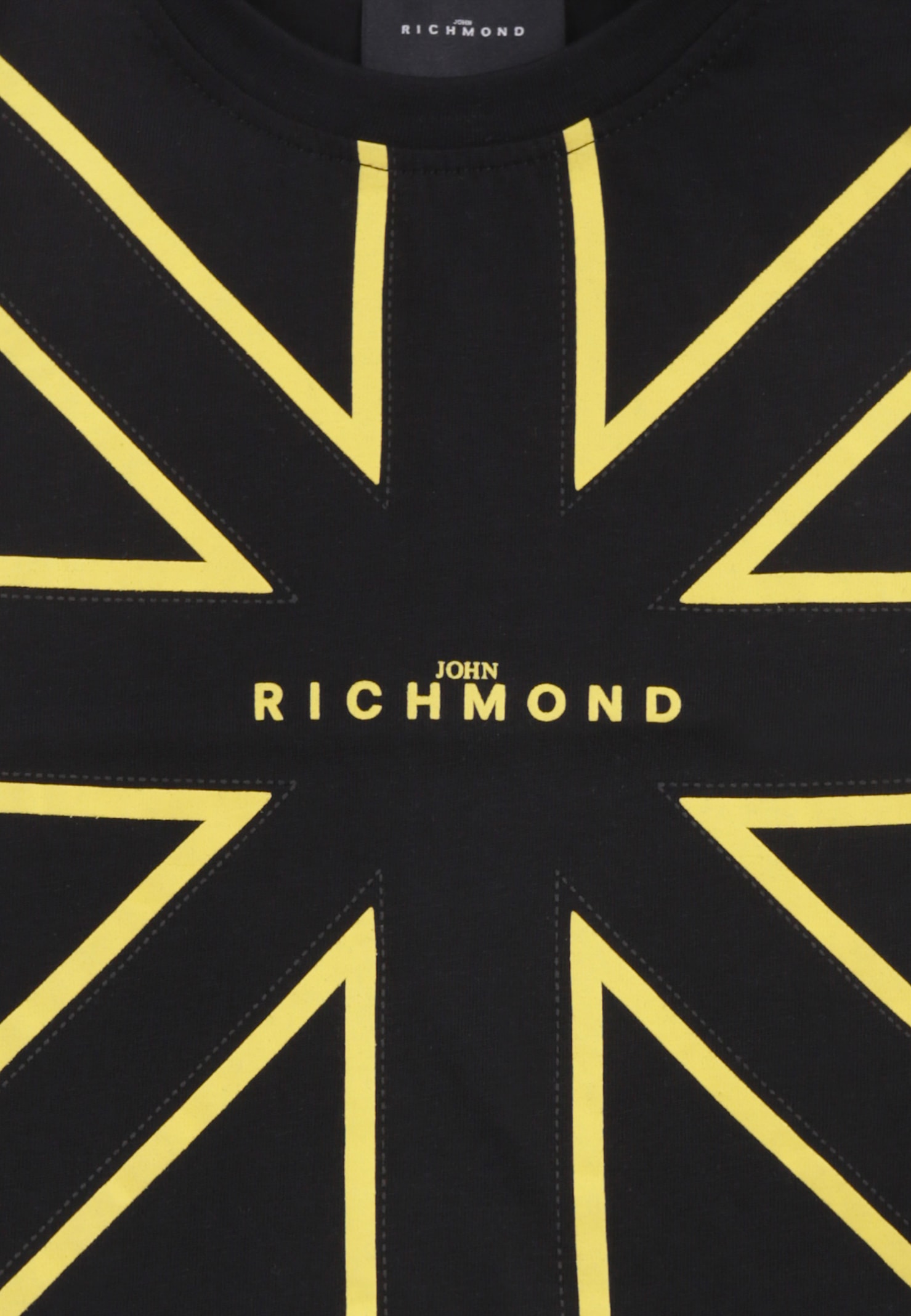 Richmond Black T-shirt For Baby Boy With Logo In Black