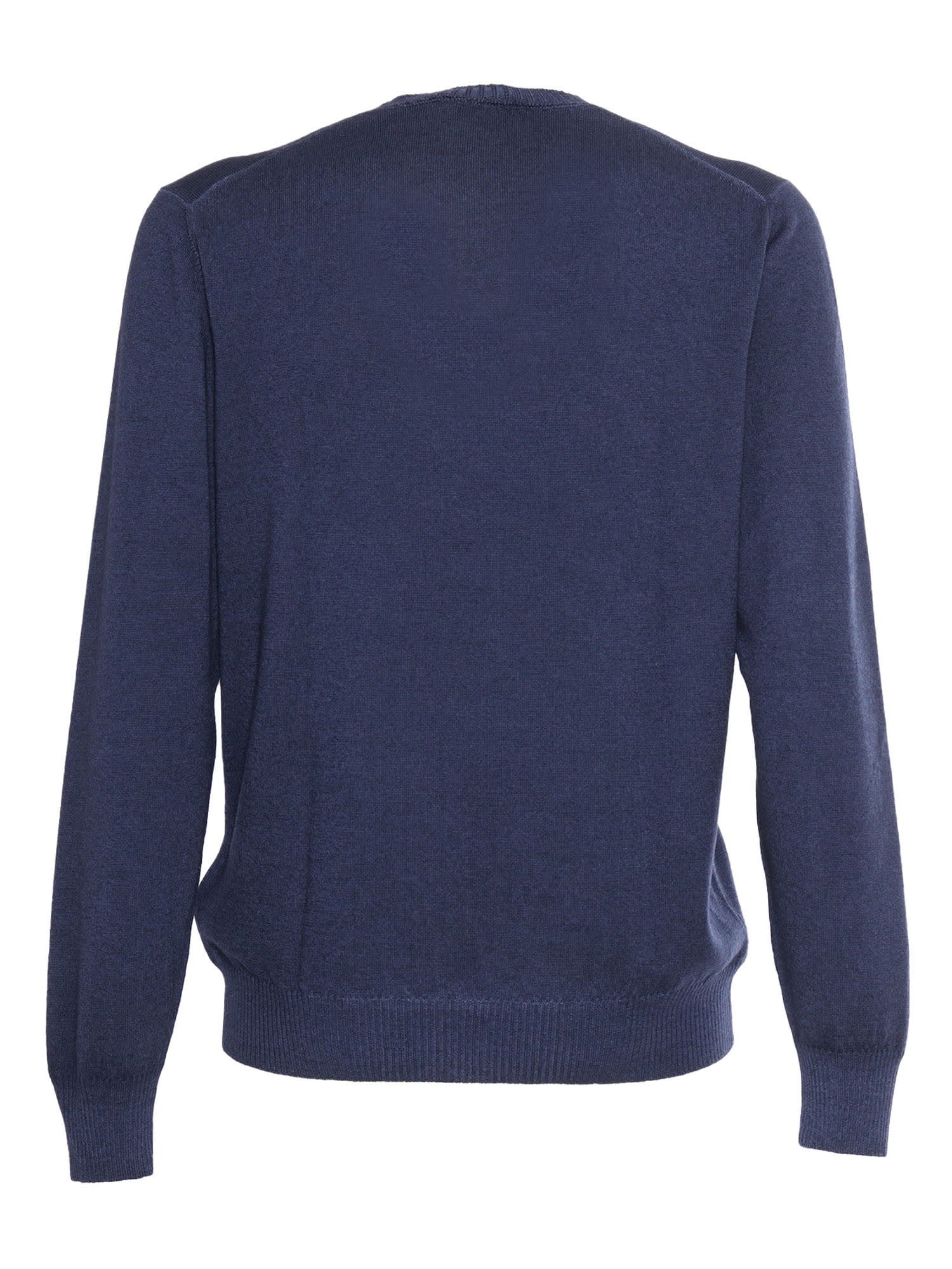 Shop Fay Rounded Sweater In Blue