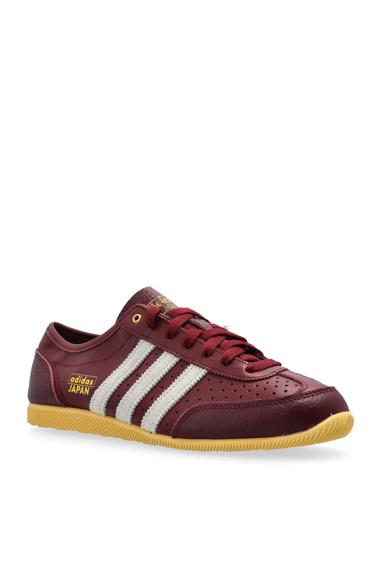 Adidas Originals Womens Shadow Red Cream White Japan Decon Leather Low-top Trainers